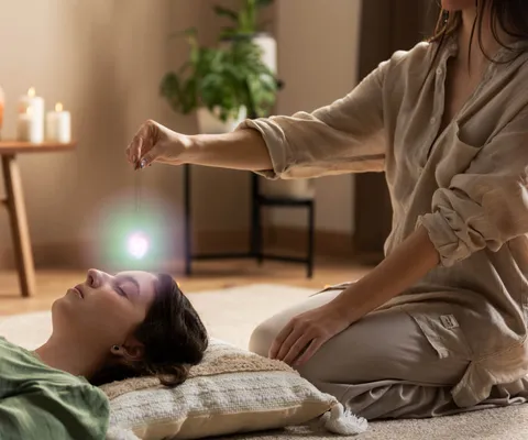 Peaceful hypnotherapy session